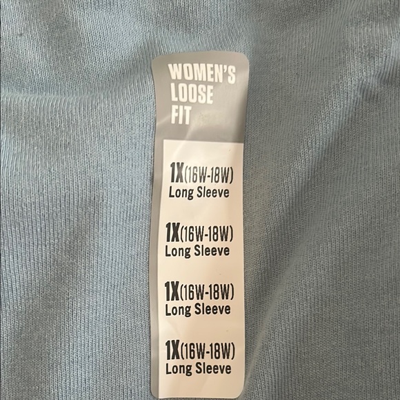 NWT Women’s Carhartt Blue Long Sleeve Tee Soft Cotton Comfort - Picture 3 of 4